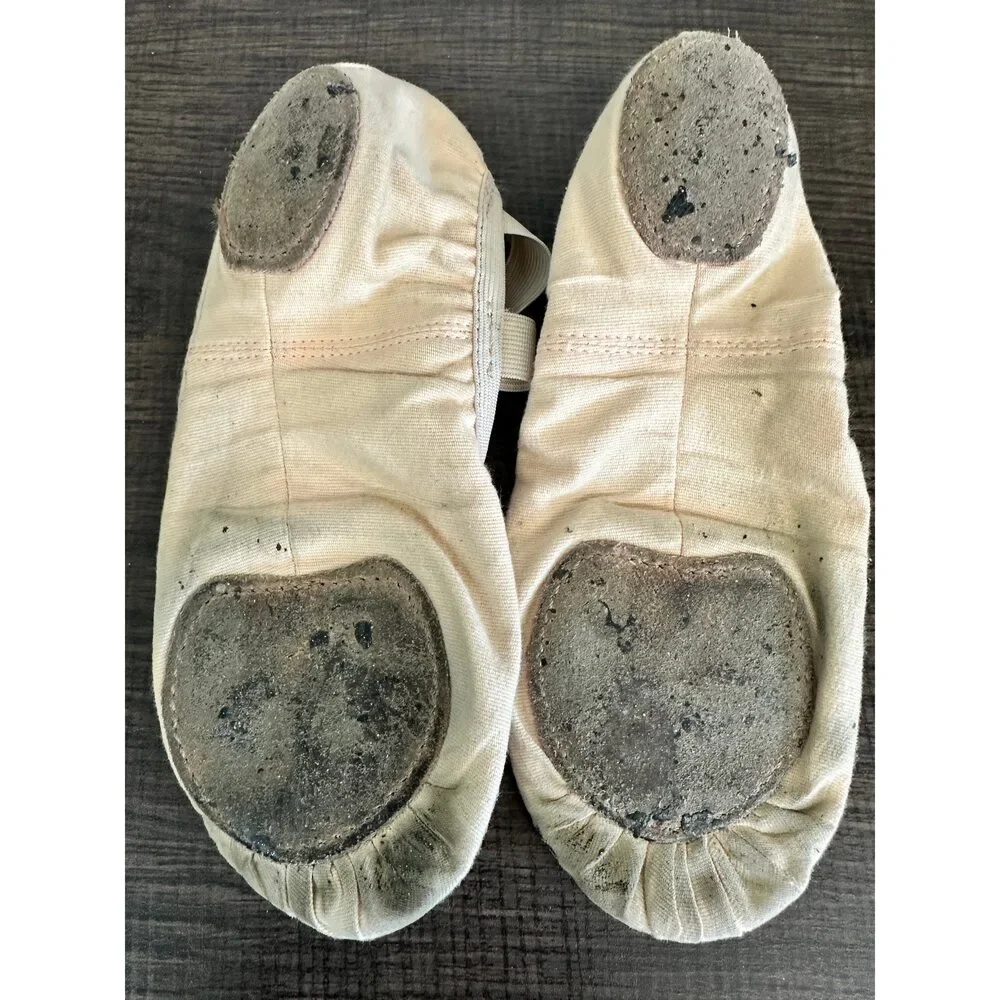Pre-Owned Dance Ballet Shoes So Danca Adult 4.5A Canvas Crossing Straps Split S